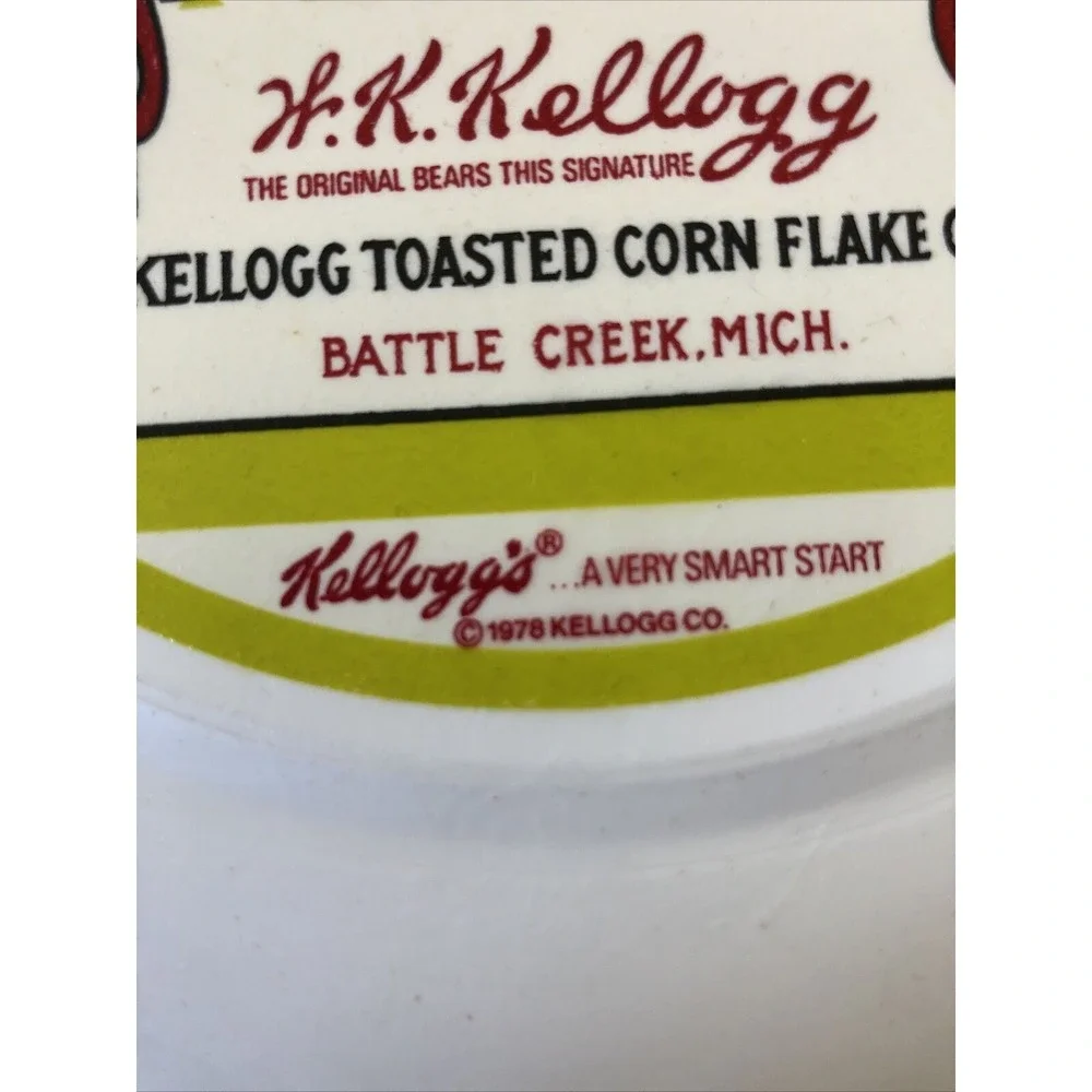 Vintage 1978 Kelloggs Toasted Corn Flakes Frisbee 1978 Battle Creek Michigan